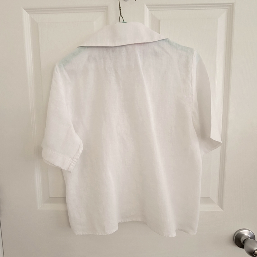J. Crew Bungalow popover top in linen, size XS - Picture 13 of 13